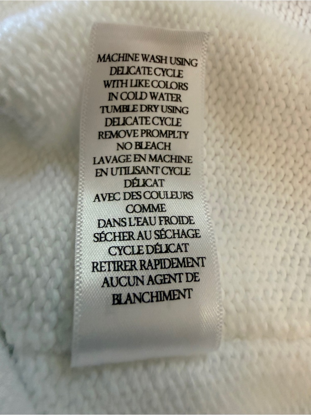 NWOT Frank & Eileen White Relaxed Italian Cotton Monterey Sweater M - Picture 7 of 8